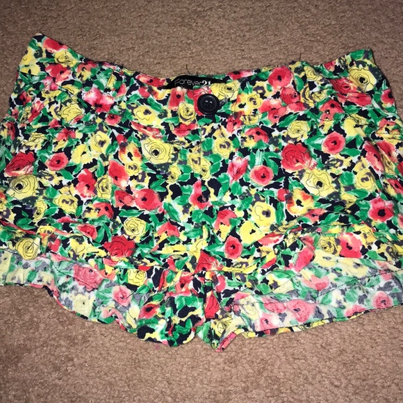 Forever 21 Pants - Forever 21 Flowered Shorts